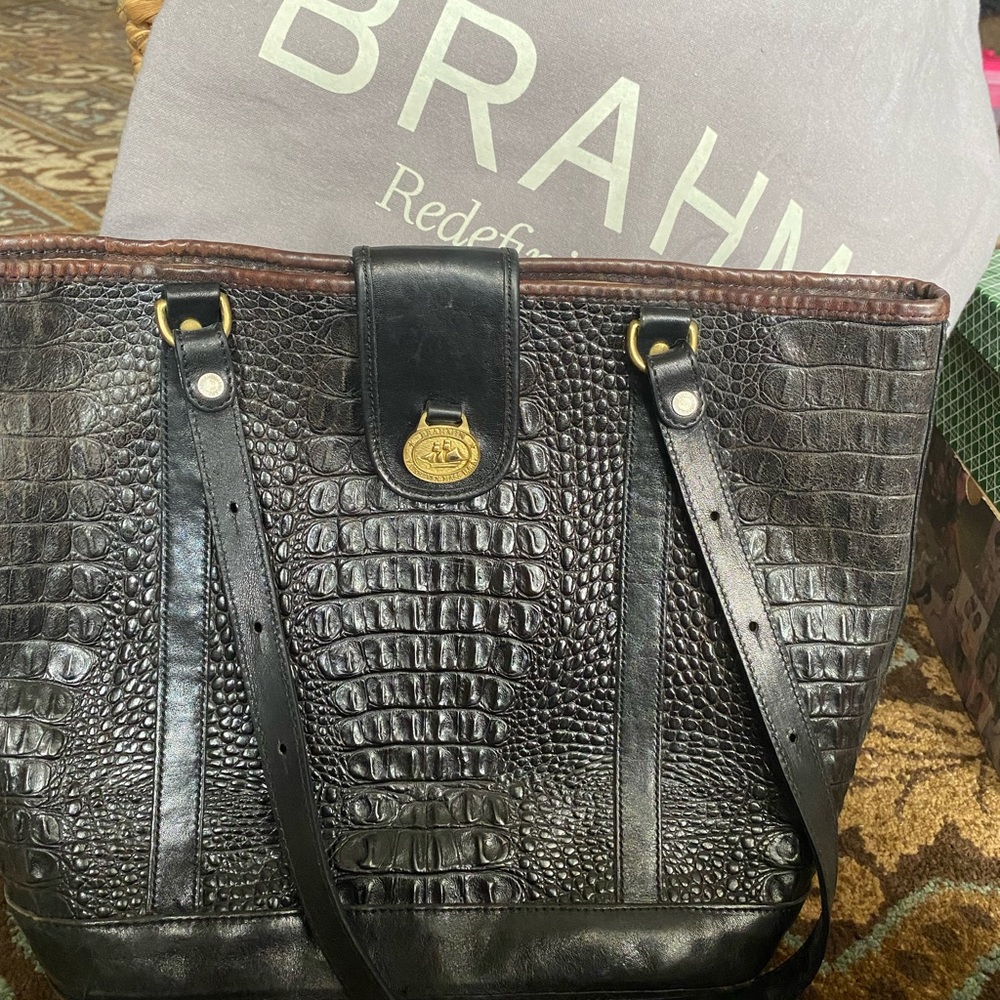 Crocodile Skin Brahmin Purse